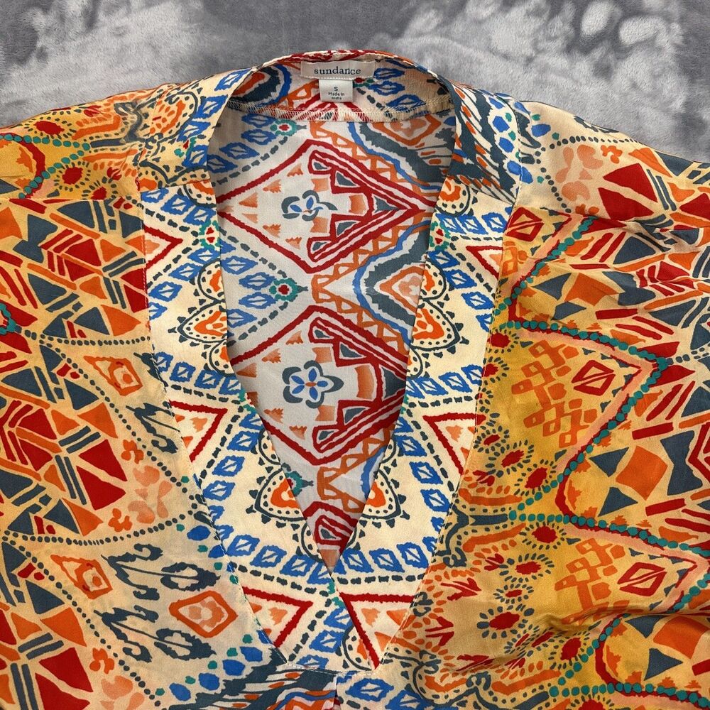 Sundance Women's Multicolored Short Flutter Sleev… - image 4